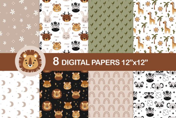 Download Animals Pattern, Animal Digital Paper - Pattern Collection