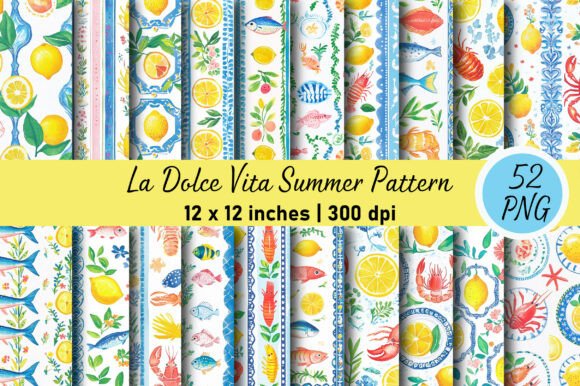 Download La Dolce Vita Summer Pattern - Pattern Collection