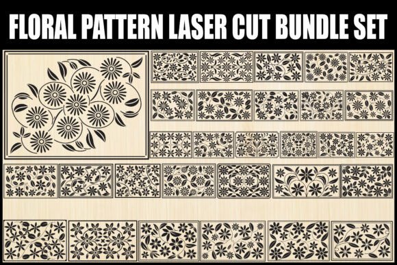 Download Floral Pattern Laser Cut Bundle Set - Pattern Collection