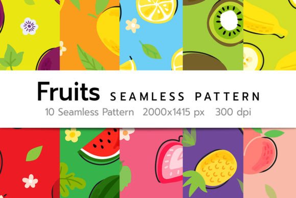 Download Fruits Seamless Pattern - Pattern Collection