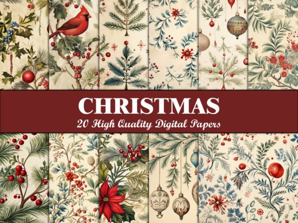 Download Christmas Scrapbook Paper Pattern - Pattern Collection