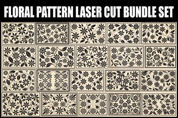 Download Floral Pattern Laser Cut Bundle Set - Pattern Collection