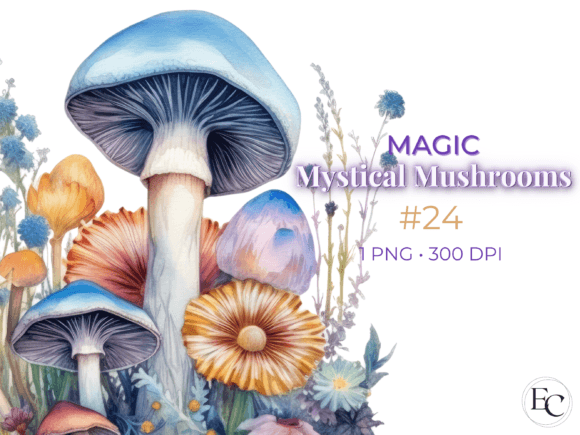 Download Blue Magic Mushroom Sublimation Clipart - Magic mushroom Collection