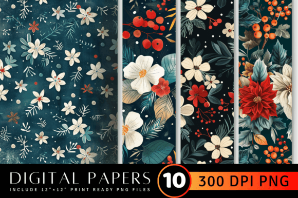 Download Whimsical Fantasy Pattern Digital Paper - Pattern Collection