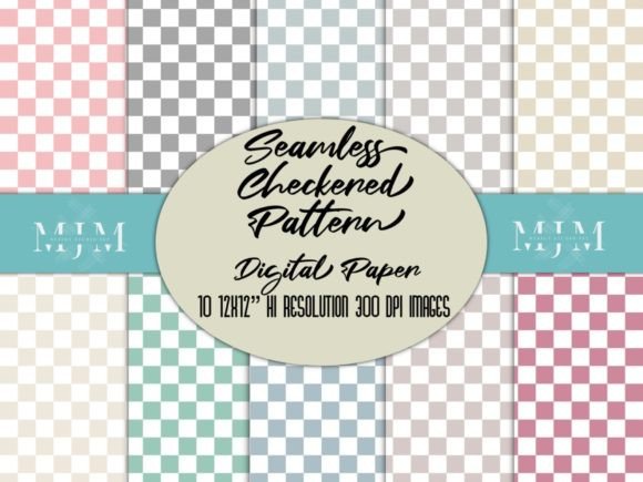 Download Seamless Checkered Pattern Digital Paper - Pattern Collection