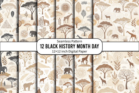 Download Black History Month Seamless Patterns - Pattern Collection