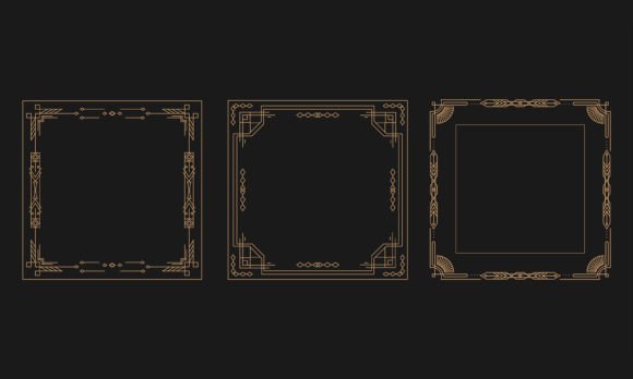 Download Art Deco Elegant Frame Collection - Frame collection Collection