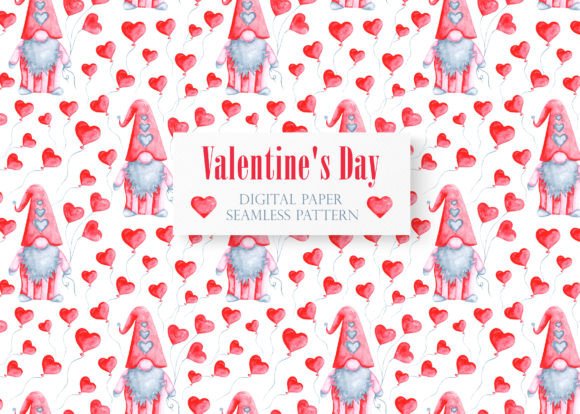 Download Love Gnomes Digital Paper, Pattern. - Pattern Collection