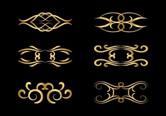 Download Elegant Decorative Black Floral Frame - Black Collection