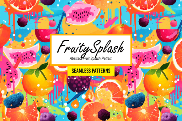 Download FruitySplash - Abstract Fruit Pattern - Pattern Collection
