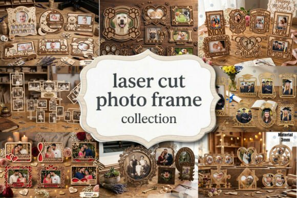 Download Laser Cut Photo Frame Collection Bundle - Frame collection Collection