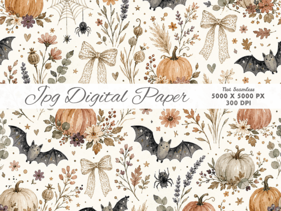 Download Spooky Pumpkin Pattern Digital Paper, Ha - Pattern Collection