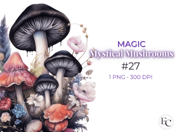 Download Black Magic Mushroom Sublimation - Magic mushroom Collection