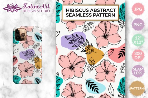 Download Hibiscus Summer Pattern Abstract Shapes - Pattern Collection