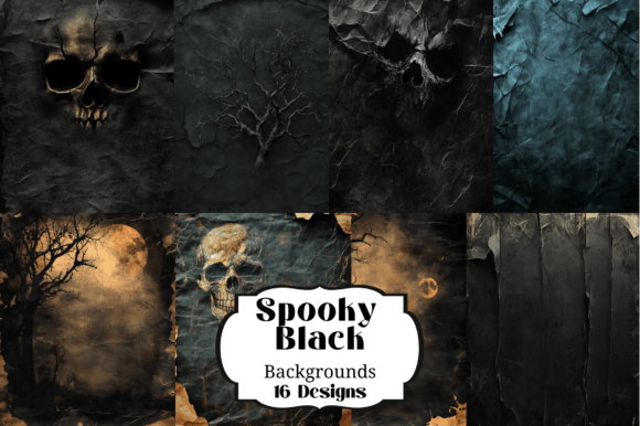 Download 16 Spooky Black Papers Backgrounds - Black Collection