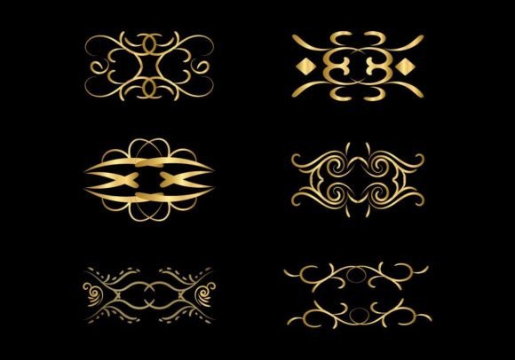 Download Elegant Decorative Black Floral Frame - Black Collection