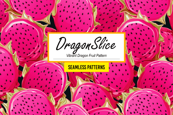 Download DragonSlice: Red Dragon Fruit Pattern - Pattern Collection