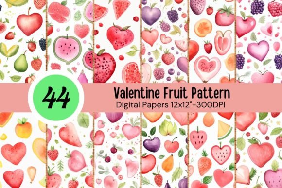 Download Garden Valentine Fruit Pattern - Pattern Collection