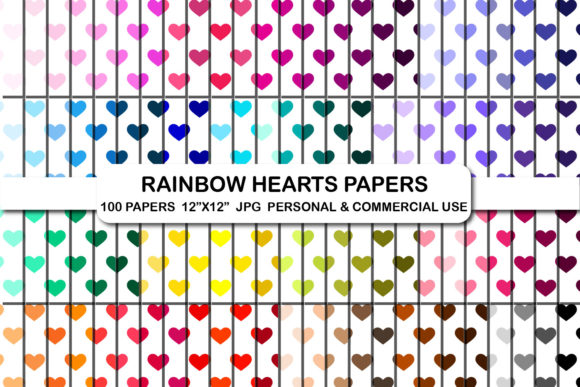 Download Hearts Digital Papers JPG Heart Pattern - Pattern Collection
