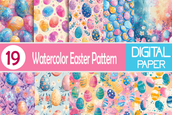 Download Watercolor Easter Pattern - Pattern Collection