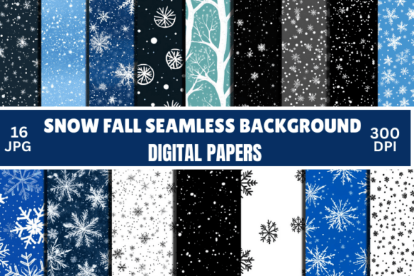 Download Snowflakes Seamless Pattern Winter Digital - Pattern Collection