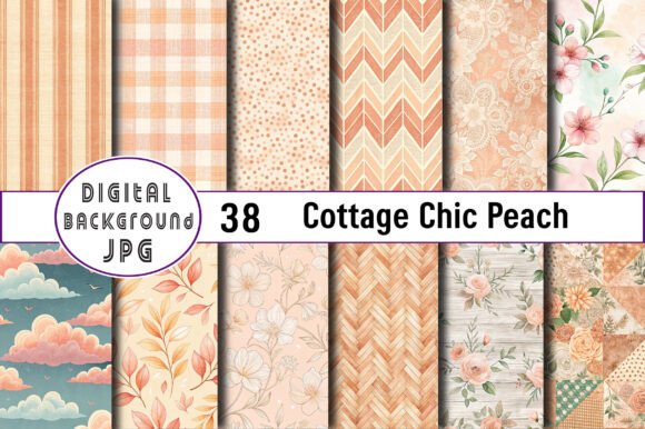 Download Seamless Cottage Chic Peach Pattern - Pattern Collection