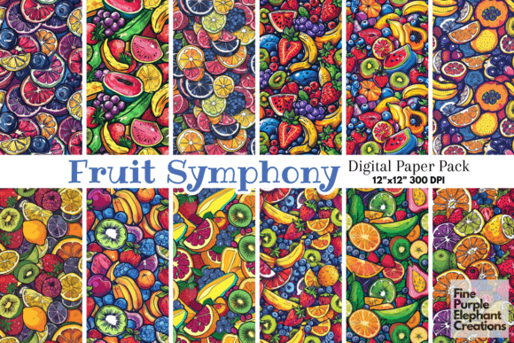 Download Citrus Berry Fruit Pattern BBQ Foodie - Pattern Collection