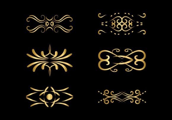 Download Elegant Decorative Black Floral Frame - Black Collection
