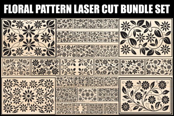 Download Floral Pattern Laser Cut Bundle Set - Pattern Collection