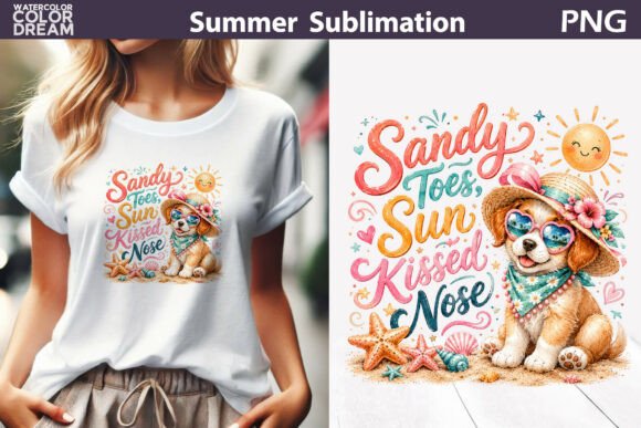 Download Summer Cute Dog Illustration - Summer Collection