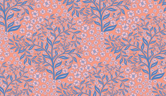 Download Floral Peach Pattern - Pattern Collection