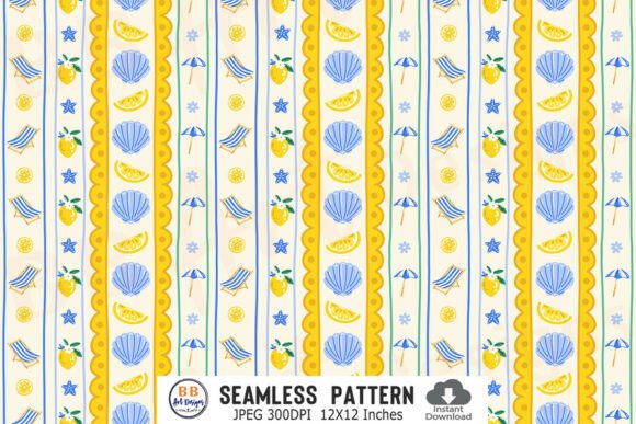 Download Italian Summer Pattern Coast Lemon Paper - Pattern Collection