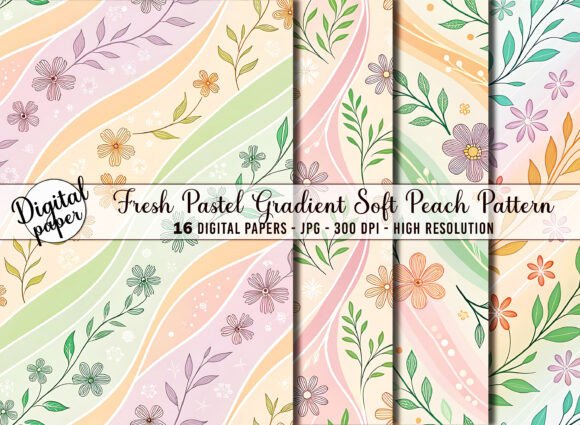 Download Fresh Pastel Gradient Soft Peach Pattern - Pattern Collection