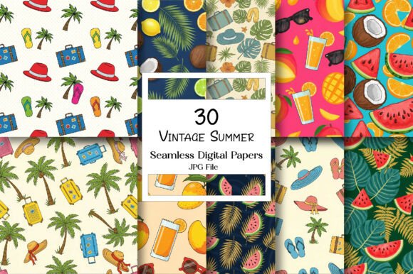 Download Vintage Summer Pattern Collection - Pattern Collection