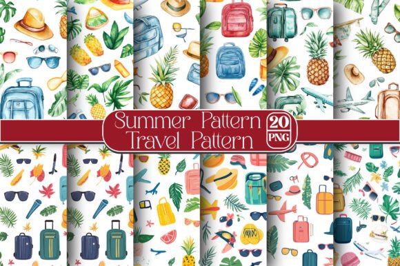 Download Summer Pattern, Travel Pattern - Pattern Collection