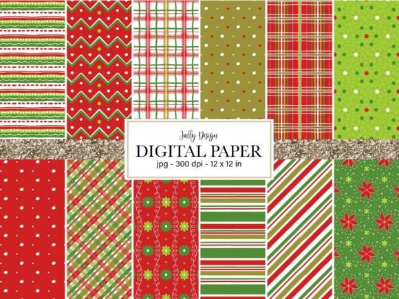 Download Christmas Pattern Digital Paper - Pattern Collection