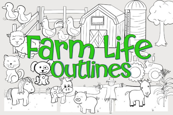 Download Farm Animal Black and White Clipart - Black and white clipart Collection