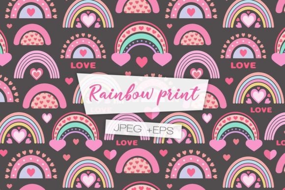 Download Rainbow Seamless Pattern. Digital Paper - Pattern Collection