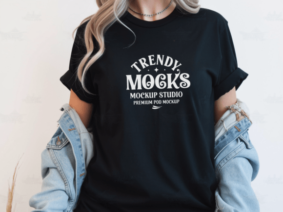 Download Comfort Colors C1717 Black Tshirt Mockup - Black Collection