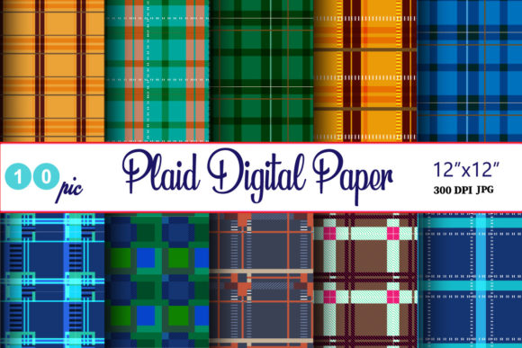 Download Plaid Digital Paper Pattern Design - Pattern Collection